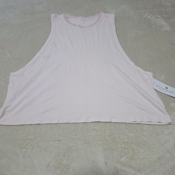 Spiritual Gangster Tops - Spiritual Gangster Spell Out Pink Tank Top Size M/L Logo Lightweight Sleeveless